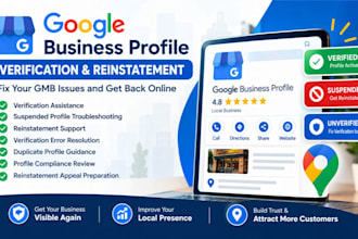 fix your google business profile verification, gmb reinstate gmb