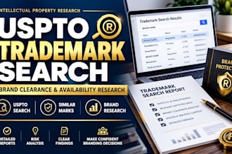 conduct uspto trademark search, clearance and brand research