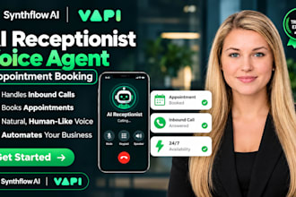 create synthflow vapi ai receptionist voice agent appointment booking