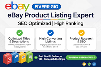 create and optimize ebay product listings with SEO