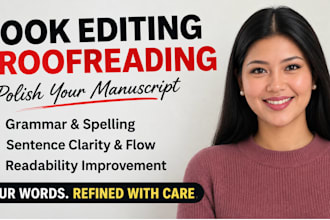 fix, edit and refine your manuscript for clarity, grammar, flow, readability