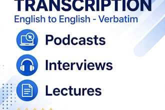 transcribe english audio to text accurately verbatim
