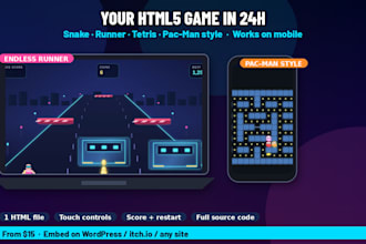 build a simple html5 browser game like snake, runner or tetris clone