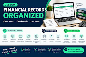 organize bookkeeping records and prepare tax ready spreadsheets