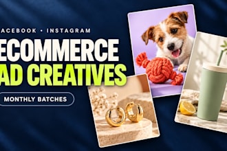 design facebook and instagram ad creatives for ecommerce