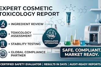 do cosmetic toxicology report, stability testing and ingredient review