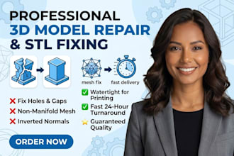 repair, fix, edit, or convert stl files for 3d printing