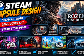 create steam capsule design steam artwork game cover art steam store image art