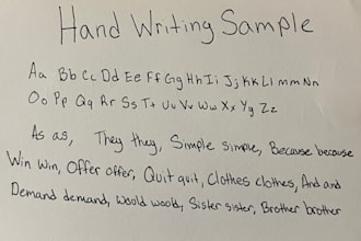 add a personal touch by handwriting your documents