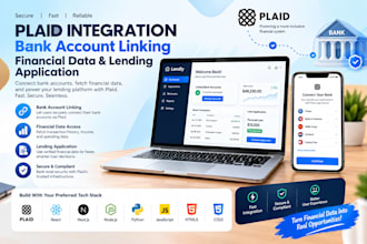 integrate plaid bank account linking financial data lending application