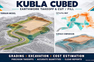 accurate grading, earthwork takeoff and cost estimat