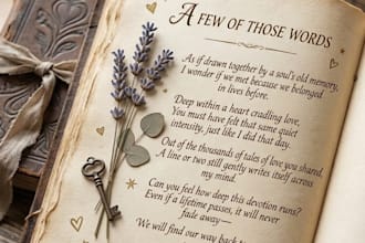 write custom poetry, heartfelt love poems, and lyrics for any occasion