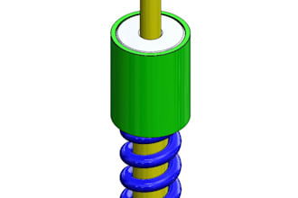 design helical spring loaded mechanisms and mechanical assemblies in solidworks