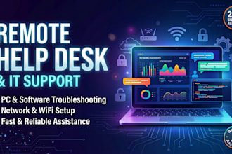 provide remote IT support, help desk, and PC troubleshooting
