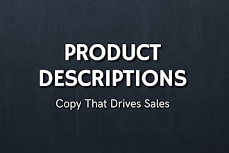 write high converting shopify product descriptions