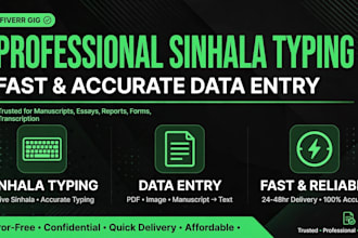 do fast and accurate sinhala typing and data entry
