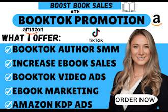 do booktok book promotion ebook marketing book sales usa uk booktok author smm