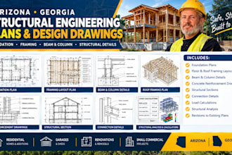 structural engineering foundation framing design drawings arizona georgia permit