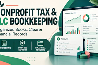 provide CPA nonprofit tax and llc bookkeeping services