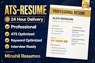 write a professional resume and cover letter