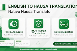 translate english to hausa and hausa to english