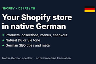 translate and localize your shopify store into native german