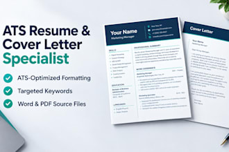 write, edit, and optimize your ats compliant resume and cover letter
