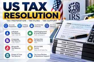 help with US tax resolution, business tax and corporate tax issues