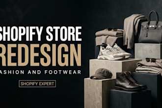 redesign your shopify fashion and footwear store