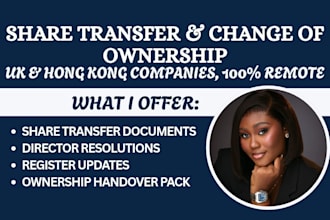 handle share transfer and change of ownership for your UK, hk company