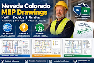 mep drawings hvac electrical plumbing permit house plans nevada colorado