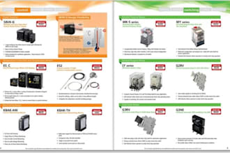 design industrial machinery automation equipment catalog, spare parts brochure