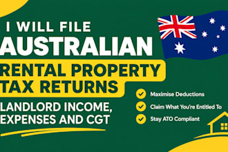 file australian rental property tax returns, landlord income, expenses and cgt