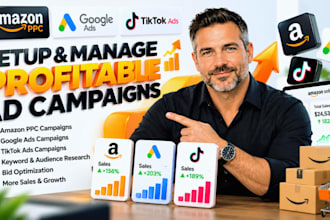 setup amazon ppc campaign google ads, tiktok ads amazon fba ads to boost sales