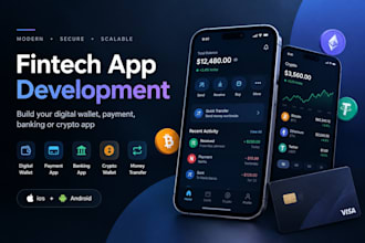 develop fintech app, crypto wallet app, payment app, mobile app, money transfer