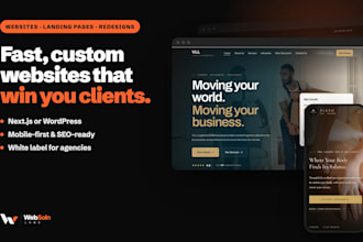 build a fast custom business website in nextjs or wordpress