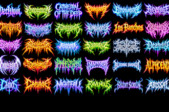make custom brutal death metal logo