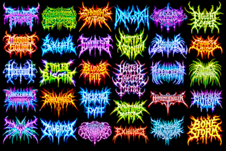 make custom brutal death metal logo