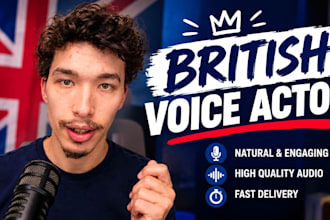 be your professional young british male voice actor