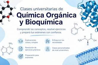 teach you biochemistry and organic chemistry