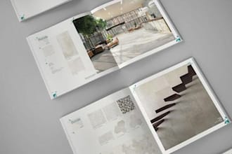 design ceramic tile collection catalog, architectural surfaces product booklet