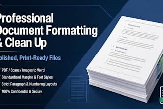 format, clean up, and type your legal documents