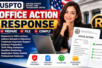 file responses to office actions from US trademark office