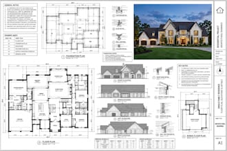 draw city permit plans, architectural drawings, and 2d floor plans in  autocad