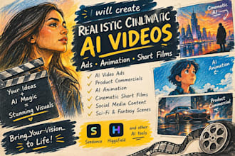 do realistic cinematic ai video ads ai animation shortfilm seedance higgsfield