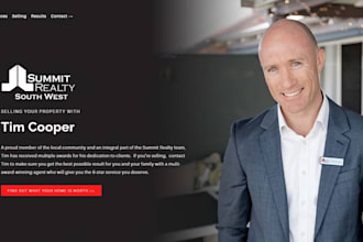 design a luxury real estate website in squarespace