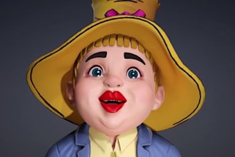 model, rig and add facial rig to character for reallusion iclone, cc4, cc5 model