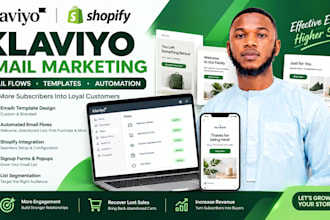 design klaviyo email templates and automate shopify email flows