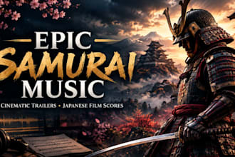 compose epic cinematic trailer japanese samurai instrumental music for films
