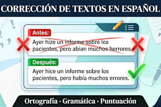 corregir la ortografía y gramática de tus textos en español
